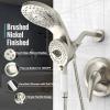 image2in1 Shower Faucet  Magnetic Shower System  81 Function Rain Shower Head with Handheld  Brushed NickelValve Included