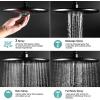 imageSR SUN RISE 10Inch Bathtub Faucet Set Shower Tub Faucets Sets Complete Handheld Showerhead ampamp Rain Shower Combo 276quot Slide Bar Shower Fixture for Bathroom Matte Black Valve Inculded
