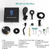 imageSR SUN RISE Bathtub Faucet Set Magnetic 8Spray 2in1 Dual Shower Head with Handheld Combo Shower Tub Faucets Sets Complete  A Bathroom Upgrade Shower Fixtures Matte Balck Valve Included