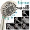 imageSR SUN RISE Shower Faucet  10 Inch Multifunctional High Pressure Shower Head System with Handheld Shower Head Fixtures  Valve Included  Matte BlackBrushed Nickel