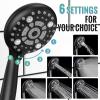 imageSR SUN RISE Shower Faucet  10 Inch Multifunctional High Pressure Shower Head System with Handheld Shower Head Fixtures  Valve Included  Matte BlackMatte Black