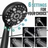imageSR SUN RISE Shower Faucet  10 Inch Multifunctional High Pressure Shower Head System with Handheld Shower Head Fixtures  Valve Included  Matte BlackMatte Black