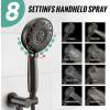 imageSR SUN RISE Shower Faucet  10 Inch Multifunctional High Pressure Shower Head System with Handheld Shower Head Fixtures  Valve Included  Matte BlackOil Rubbed Bronze