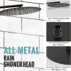 imageSR SUN RISE Shower Faucet  10 Inch Multifunctional High Pressure Shower Head System with Handheld Shower Head Fixtures  Valve Included  Matte BlackOil Rubbed Bronze
