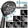 imageSR SUN RISE Shower Faucet  10 Inch Multifunctional High Pressure Shower Head System with Handheld Shower Head Fixtures  Valve Included  Matte BlackOil Rubbed Bronze
