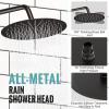 imageSR SUN RISE Shower Faucet  10 Inch Multifunctional High Pressure Shower Head System with Handheld Shower Head Fixtures  Valve Included  Matte BlackOil Rubbed Bronze
