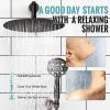 imageSR SUN RISE Shower Faucet  10 Inch Multifunctional High Pressure Shower Head System with Handheld Shower Head Fixtures  Valve Included  Matte BlackOil Rubbed Bronze