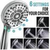 imageSR SUN RISE Shower Faucet  10 Inch Multifunctional High Pressure Shower Head System with Handheld Shower Head Fixtures  Valve Included  Matte BlackPolished Chrome