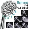 imageSR SUN RISE Shower Faucet  10 Inch Multifunctional High Pressure Shower Head System with Handheld Shower Head Fixtures  Valve Included  Matte BlackPolished Chrome