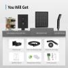 imageSR SUN RISE Shower Faucet Set Bathroom Square Rain Shower Head with Handheld Spray Wall Mounted Rainfall Shower Fixtures Brushed Nickel Shower Faucet Trim Repair Kits Contain Shower Valve10 InchesMatte Black