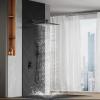 imageSR SUN RISE Shower Faucet Set Bathroom Square Rain Shower Head with Handheld Spray Wall Mounted Rainfall Shower Fixtures Brushed Nickel Shower Faucet Trim Repair Kits Contain Shower Valve10 InchesMatte Black