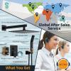 imageSR SUN RISE Shower Faucet Set Bathroom Square Rain Shower Head with Handheld Spray Wall Mounted Rainfall Shower Fixtures Brushed Nickel Shower Faucet Trim Repair Kits Contain Shower Valve10 InchesMatte Black