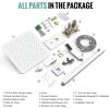 imageSR SUN RISE Shower Faucet Set Bathroom Square Rain Shower Head with Handheld Spray Wall Mounted Rainfall Shower Fixtures Brushed Nickel Shower Faucet Trim Repair Kits Contain Shower Valve10 InchesPolished Chrome