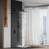 imageSR SUN RISE Shower Faucet Set Bathroom Square Rain Shower Head with Handheld Spray Wall Mounted Rainfall Shower Fixtures Brushed Nickel Shower Faucet Trim Repair Kits Contain Shower Valve10 InchesMatte Black