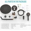 imageSR SUN RISE Shower System 12 inch Multifunction Shower Faucet Set 6 Setting High Pressure Handheld Rain Shower Head Kits Valve Included  Push Button DiverterStainless SteelOil Rubbed BronzeOil Rubbed Bronze