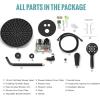 imageSR SUN RISE Shower System 12 inch Multifunction Shower Faucet Set 6 Setting High Pressure Handheld Rain Shower Head Kits Valve Included  Push Button DiverterStainless SteelOil Rubbed BronzeMatte Black