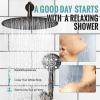 imageSR SUN RISE Shower System 12 inch Multifunction Shower Faucet Set 6 Setting High Pressure Handheld Rain Shower Head Kits Valve Included  Push Button DiverterStainless SteelOil Rubbed BronzeOil Rubbed Bronze