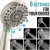 imageSR SUN RISE Shower System 12 inch Multifunction Shower Faucet Set 6 Setting High Pressure Handheld Rain Shower Head Kits Valve Included  Push Button DiverterStainless SteelOil Rubbed BronzeBrushed Nickel