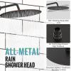 imageSR SUN RISE Shower System 12 inch Multifunction Shower Faucet Set 6 Setting High Pressure Handheld Rain Shower Head Kits Valve Included  Push Button DiverterStainless SteelOil Rubbed BronzeOil Rubbed Bronze