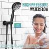imageSR SUN RISE Shower System 12 inch Multifunction Shower Faucet Set 6 Setting High Pressure Handheld Rain Shower Head Kits Valve Included  Push Button DiverterStainless SteelOil Rubbed BronzeMatte Black