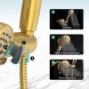 imageSR SUN RISE Shower System with Handheld Shower and Rain Shower Combo Set High Pressure 5spray Dual 2 in 1 Shower Faucet Patented 3way Diverter Brushed Nickel Valve IncludeBrushed Gold