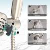 imageSR SUN RISE Shower System with Handheld Shower and Rain Shower Combo Set High Pressure 5spray Dual 2 in 1 Shower Faucet Patented 3way Diverter Brushed Nickel Valve IncludeBrushed Nickel