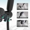 imageSR SUN RISE Shower System with Handheld Shower and Rain Shower Combo Set High Pressure 5spray Dual 2 in 1 Shower Faucet Patented 3way Diverter Brushed Nickel Valve IncludeMatte Black