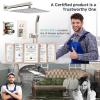 imageSR SUN RISE Shower System with Push Button Diverter Wall Mounted Luxury 12 Inch Rain Shower Head with Handheld Spray High Pressure Shower Faucet Combo Set with Roughin Valve Brushed NickelBrushed Nickel