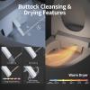 imageSR SUN RISE Smart Toilet  Auto ampamp Foot Sensor OpenClose 12810 GPF Dual Flush 1000g MaP Flush Score BuiltIn Bidet with Adjustable Setting Knobs ampamp Remote Easy to Use ADA HeightLuxury Smart Toliet