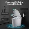imageSR SUN RISE Smart Toilet  Auto ampamp Foot Sensor OpenClose 12810 GPF Dual Flush 1000g MaP Flush Score BuiltIn Bidet with Adjustable Setting Knobs ampamp Remote Easy to Use ADA HeightLuxury Smart Toliet