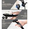 imageShower Heads With Handheld Spray Combo High Pressure 2 IN 1 Rainfall Shower Head with 9 Spray Modes Antileak Shower Faucet with 72 Stainless Steel Hose ampamp Magnetic Hand Held Shower Matte BlackMatte Black
