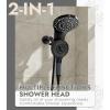 imageShower Heads With Handheld Spray Combo High Pressure 2 IN 1 Rainfall Shower Head with 9 Spray Modes Antileak Shower Faucet with 72 Stainless Steel Hose ampamp Magnetic Hand Held Shower Matte BlackMatte Black