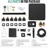 imageWaist Massage Spray Shower System with 6 Body Jets 12 Rain Shower System with Jets and Handheld Shower Faucet Set with Roughin Valve Wall Mounted Shower Fixture Set for Bathroom Brushed NickelMatte Black
