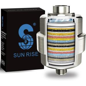 image20Stage Shower FilterShower Head Filter for Hard Water with 3 Replaceable Cartridges High Output Shower Water Filter for Removing Chlorine and fluorideBlackBrushed Nickel