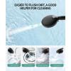 imageFiltered Shower Head with Handheld High Pressure 9 Spray Mode Brushed Gold Showerhead with 4 Filters Detachable Shower Head Water Softener Filters Beads for Hard Water  Remove ChlorineMatte Black