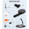 imageFiltered Shower Head with Handheld High Pressure 9 Spray Mode Brushed Gold Showerhead with 4 Filters Detachable Shower Head Water Softener Filters Beads for Hard Water  Remove ChlorineOil Rubbed Bronze
