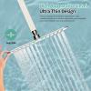 imageSR SUN RISE Luxury 12 Inch Large Square Stainless Steel Shower Head High Pressure Rainfall Showerhead Ultra Thin Water Saving Polished ChromeBrushed Nickel