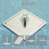 imageSR SUN RISE Luxury 12 Inch Large Square Stainless Steel Shower Head High Pressure Rainfall Showerhead Ultra Thin Water Saving Polished ChromeBrushed Nickel