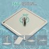 imageSR SUN RISE Luxury 12 Inch Large Square Stainless Steel Shower Head High Pressure Rainfall Showerhead Ultra Thin Water Saving Polished ChromeBrushed Nickel
