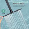imageSR SUN RISE Luxury 12 Inch Large Square Stainless Steel Shower Head High Pressure Rainfall Showerhead Ultra Thin Water Saving Polished ChromeMatte Black