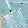 imageSR SUN RISE Luxury 12 Inch Large Square Stainless Steel Shower Head High Pressure Rainfall Showerhead Ultra Thin Water Saving Polished ChromePolished Chrome