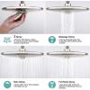 imageSR SUN RISE Slide Bar Shower System Bathtub Faucet Set 10 Inch 3Function Rain Shower Heads and Handheld Combo for Bathroom Single Handle Shower Fixture Valve and Trim kit Brushed Nickel