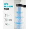 imageShower Head12 Functions High Pressure Handheld Showerheads with Button for Pets Dog Bath SR RUN RISE Removable Water Saver Hand Shower Wand with 59quot Shower Hose Oil Rubbed Bronze