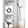 imageShower Head12 Functions High Pressure Handheld Showerheads with Button for Pets Dog Bath SR RUN RISE Removable Water Saver Hand Shower Wand with 59quot Shower Hose Oil Rubbed Bronze