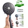 imageShower Head12 Functions High Pressure Handheld Showerheads with Button for Pets Dog Bath SR RUN RISE Removable Water Saver Hand Shower Wand with 59quot Shower Hose Oil Rubbed Bronze