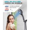 imageShower Head12 Functions High Pressure Handheld Showerheads with Button for Pets Dog Bath SR RUN RISE Removable Water Saver Hand Shower Wand with 59quot Shower Hose Oil Rubbed Bronze