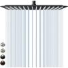 imageSR SUN RISE 16 Inch Extra Large Rain Shower Head Brushed Nickel 304 Stainless Steel High Pressure Rainfall Showerhead Ultra Thin Water SavingMatte Black