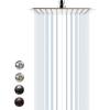 imageSR SUN RISE Luxury 12 Inch Large Square Stainless Steel Shower Head High Pressure Rainfall Showerhead Ultra Thin Water Saving Polished ChromeBrushed Nickel