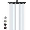 imageSR SUN RISE Luxury 12 Inch Large Square Stainless Steel Shower Head High Pressure Rainfall Showerhead Ultra Thin Water Saving Polished ChromeMatte Black