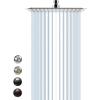 imageSR SUN RISE Luxury 12 Inch Large Square Stainless Steel Shower Head High Pressure Rainfall Showerhead Ultra Thin Water Saving Polished ChromePolished Chrome